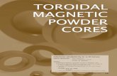 TOROIDAL MAGNETIC POWDER CORES Core Shape...آ  Inductor specification Solution a) Calculate NI (Ampere