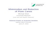 Minimization and Reduction of Plane Minimization and Reduction of Plane Curves MichaelStoll Universitأ¤tBayreuth