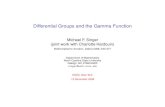Differential Groups and the Gamma Function Differential Galois Theory of Linear Difference Equations