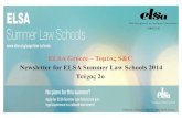 Elsa greece - ELSA Summer Law Schools,  Newsletter 2014