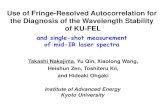 Use of Fringe-Resolved Autocorrelation for the Diagnosis ... of Fringe-Resolved Autocorrelation for the Diagnosis of the Wavelength Stability ... stage FRAC signal ‰ 2‰ €