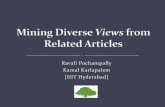 Diversiweb2011 08 Mining Diverse Views from Related Articles - Ravali Pochampally