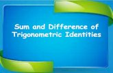 Proof on Sum and Difference of Trigonometric Identities