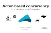 Actor-based concurrency in a modern Java Enterprise
