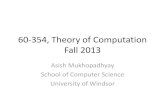 60-354, Theory of Computation Fall 2011 - University of Definition of a DFA â€¢A DFA is a 5-tuple : (Q, âˆ‘, ´, q 0, F) â€“Q is the set of states â€“âˆ‘ is