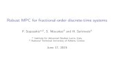 Robust model predictive control for discrete-time fractional-order systems