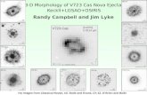 3-D Morphology of V723 Cas Nova Ejecta  KeckII+LGSAO+OSIRIS