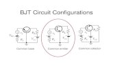 Common base Common emitter Common BJT circuits, gain and... · PDF fileThe input voltage has two components: the DC bias and the AC signal V in DC bias Time AC signal amplitude DC