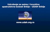 Udruženje za astmu i hronične - mc.rs · PDF  . Udruženje za astmu i hronične . opstruktivne bolesti Srbije - UDAH Srbije