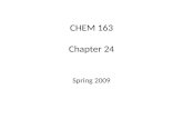 CHEM 163 Chapter 24 Spring 2009. Natural Radioactivity Isotopes: â€“ elements with varying number of neutrons â€“ Some have unstable nuclei â€“ If emits radiation: