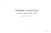 Multiple Comparisons - StatSci · PDF fileExamines all pairwise comparisons by making use of ... control A1 A2 B1 B2 4 6 8 10 Multiple Comparisons ... Multiple Comparisons