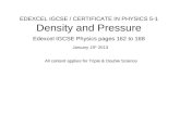 Igcse 51 Density&Pressure