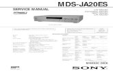 Sony Mdsja20es Service