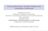 Filtering Stochastic Volatility Models with Intractable Likelihoods 2016. 5. 25.¢  Intro Stochastic