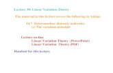 Chem 373- Lecture 30: Linear Variation Theory