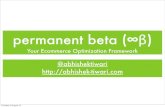 permanent beta (âˆ‍²):Your Ecommerce Optimization Framework