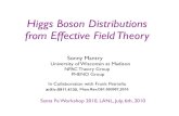 Higgs Boson Distributions from Effective Field   Boson Distributions from Effective Field Theory Sonny Mantry NPAC Theory Group University of Wisconsin at Madison Santa Fe
