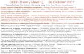 DEEP-Theory Meeting 30 October joel/DEEP-Theory_Slides/DEEP...¢  density rather than by location within