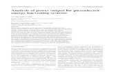 I P Smart Mater. Struct. 15 (2006) 1499–1512 doi:10.1088 ... yichung/power_harvesting_sms_2006.pdfAnalysis of power output for piezoelectric energy harvesting systems K Ce Piezoelectric