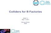 Colliders for B Factories - CERN SuperB Workshop SLAC, October 2009 Round beam Emittance @ 4.16 GeV