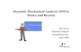 Dynamic Mechanical Analysis (DMA) Basics and Beyond
