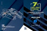 ®â€”ELLENIC FORUM - 2019-07-03¢  AGENDA ®â€”ELLENIC FORUM 7 th FOR SCIENCE TECHNOLOGY AND INNOVATION Athens,