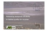 Assessing temporal variability in habitat quality for ... Assessing temporal variability in habitat