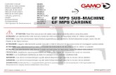 MODEL -   Gamo Outdoor, S.L.U.   GF MP9 SUB-MACHINE GF MP9 CARBINE  Instruction manual  Manual de instrucciones  Bedienungsanleitung  Manuale di