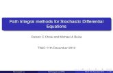 Path Integral methods for Stochastic Differential Equations
