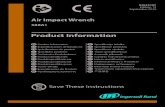 Product Information Manual, Air Impact Wrench, 588A1 Series Ingersoll Rand No.100 Grease, shorten the