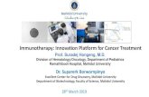Immunotherapy: Innovation Platform for Cancer Treatment ... Immunotherapy: Innovation Platform for Cancer
