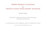 MSSM Radiative Corrections to Neutrino-nucleon Deep ... Neutrino-nucleon Deep-inelastic Scattering Oliver
