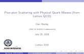 Pion-pion Scattering with Physical Quark Masses (from ... valued quantities taken modulo the box size