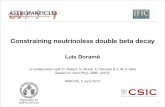Constraining neutrinoless double beta decay Neutrinoless double beta decay 0®½®²®² (A,Z) ¢â€ â€™ (A, Z+2)