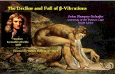 T he Decline and Fall of ²-Vibrations Newton: by William Blake (1757-1827) Newton: by Godfrey Kneller 1689 John Sharpey-Schafer University of the Western