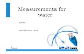 Measurements for Water: Meten aan water filters