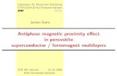 Antiphase magnetic proximity eï¬€ect in perovskite ... 1 LNS, ETHZ & PSI 2 MPI-FKF, Stuttgart 3 Universitآ¨at