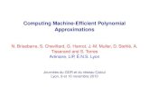 Computing Machine-Efficient Polynomial Approximations Shortest vector problem Problem.(SVP) Given a