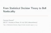 From Statistical Decision Theory to Bell buscemi/slides/buscemi-bristol...آ  From Statistical Decision