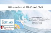 ttH searches at ATLAS and CMS ... ATLAS only Run 1 (not discussed): arXiv:1604.03812 CMS: arXiv:1803.06986.
