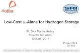 Low-Cost a-Alane for Hydrogen Storage ... 2015/06/10 آ  Steve Crouch-Baker, David Stout, Fran Tanzella