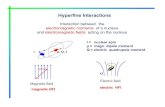Hyperfine Interactions - MESONPI 2... Hyperfine Interactions Interaction between the electromagnetic