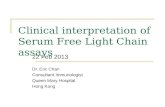 Clinical interpretation of Serum Free Light Chain assays