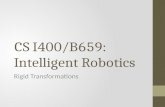 CS I400/B659: Intelligent Robotics Rigid Transformations
