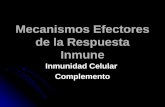Mecanismos Efectores de la Respuesta Inmune Inmunidad Celular Complemento