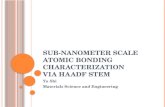 Sub-nanometer Scale Atomic Bonding Characterization  via HAADF STEM