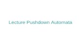 Lecture Pushdown Automata