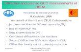 Diffraction and precise QCD measurements at HERA
