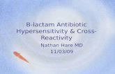 ² Lactam antibiotic hypersensitivity  cross-reactivity