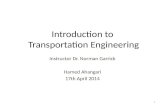 Introduction to  Transportation Engineering